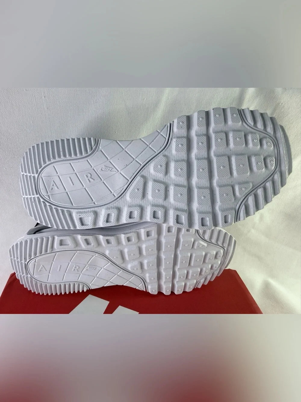 2.5 Youth Nike Kids Air Max White, Brown & Playful Pink Sneakers